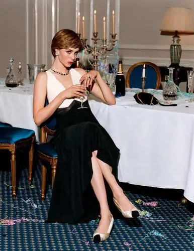 the young lady di:《vogue paris》四月号重现 princess diana 的