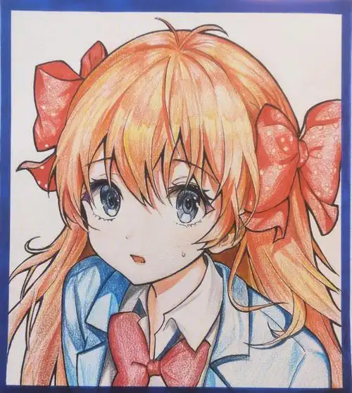 彩铅动漫临摹练习