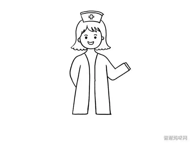 护士简笔画画法步骤