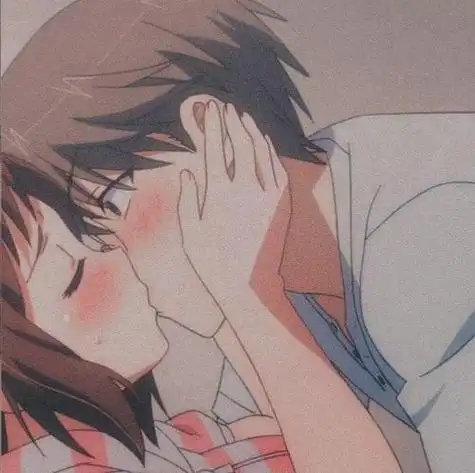 动漫拉丝吻情头 kiss拉丝情头图片高清