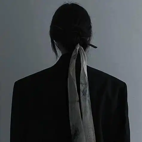 黑色好看真人头像