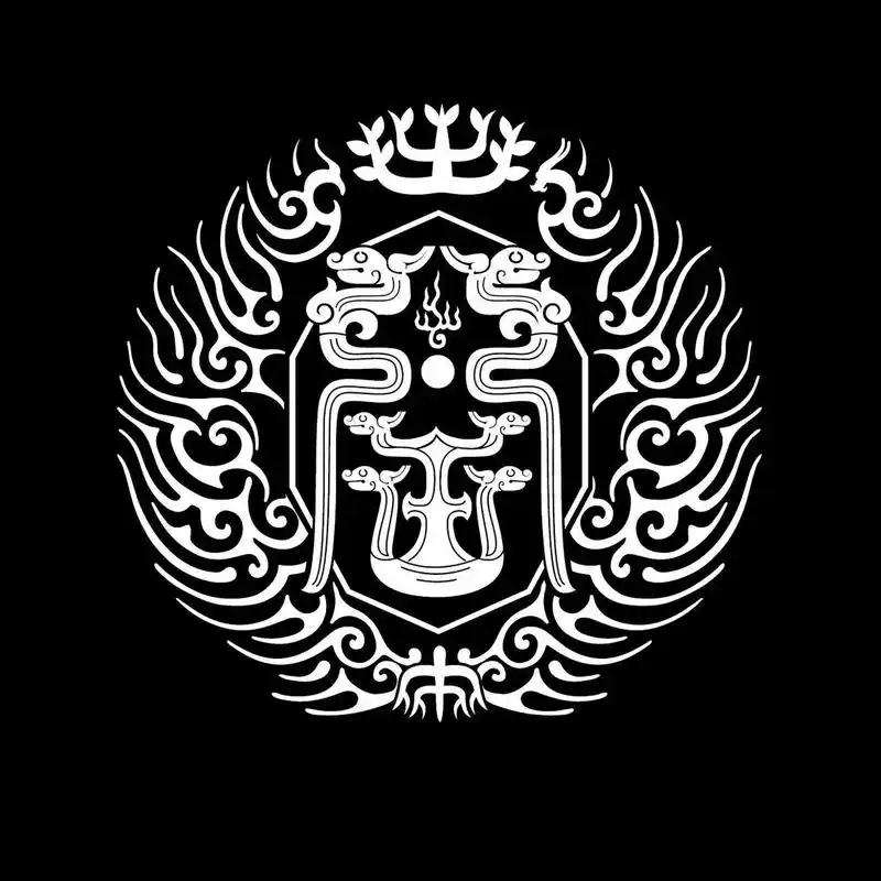 姓氏logo设计-王 王字原形为一双刃巨斧,字形三横与一竖寓意天地人三