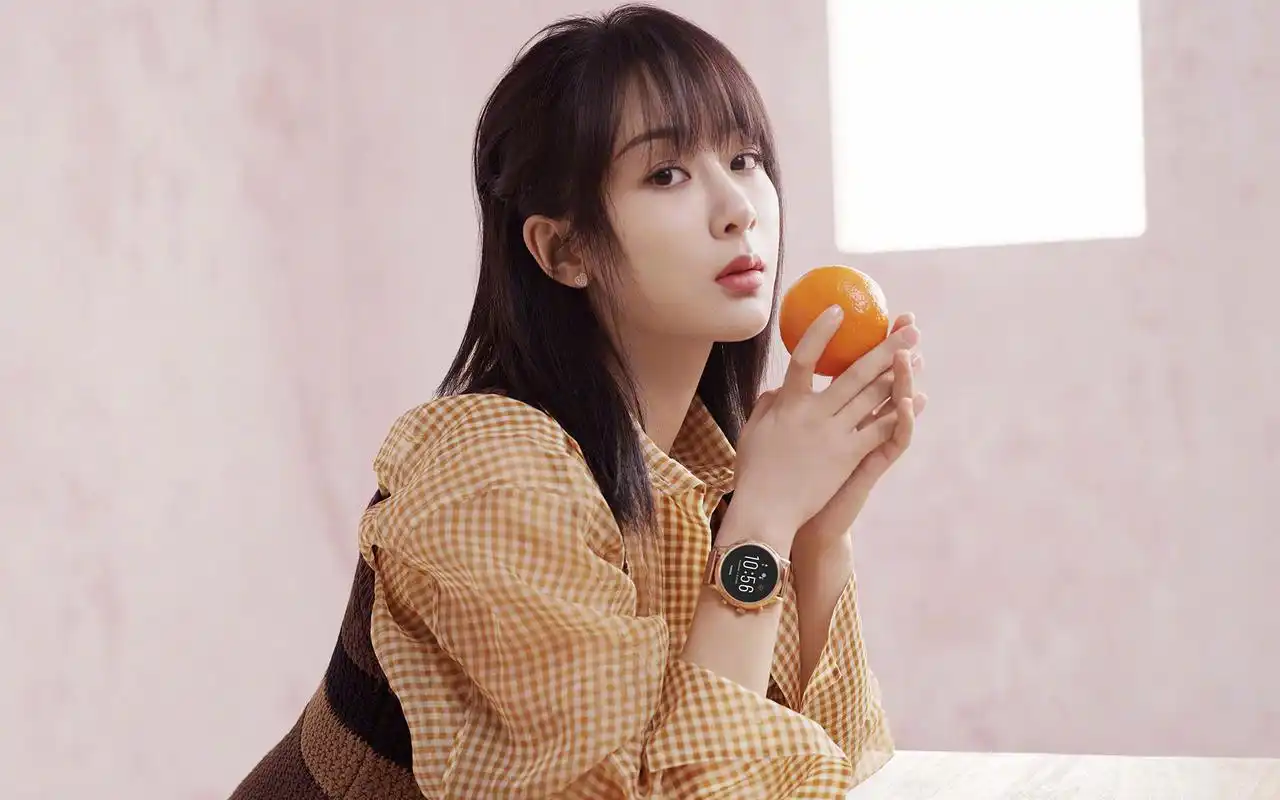 杨紫粉色系温柔高清桌面壁纸