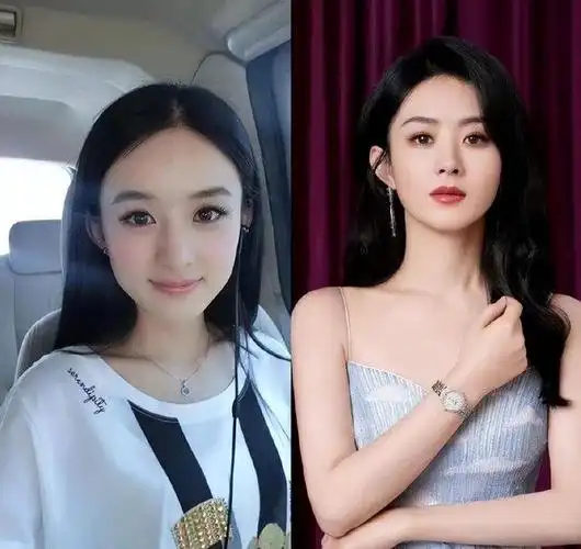 看到赵丽颖早年的照片,不禁让人感叹,那些没有经过整容的女明星真的