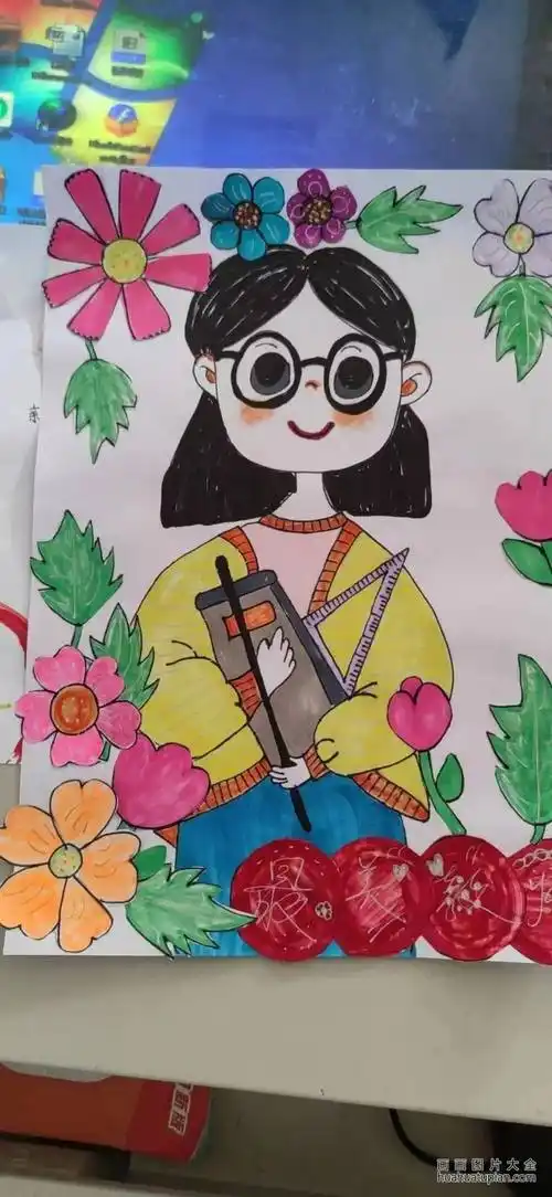 我心中的最美教师主题儿童画(27)-画画图片大全