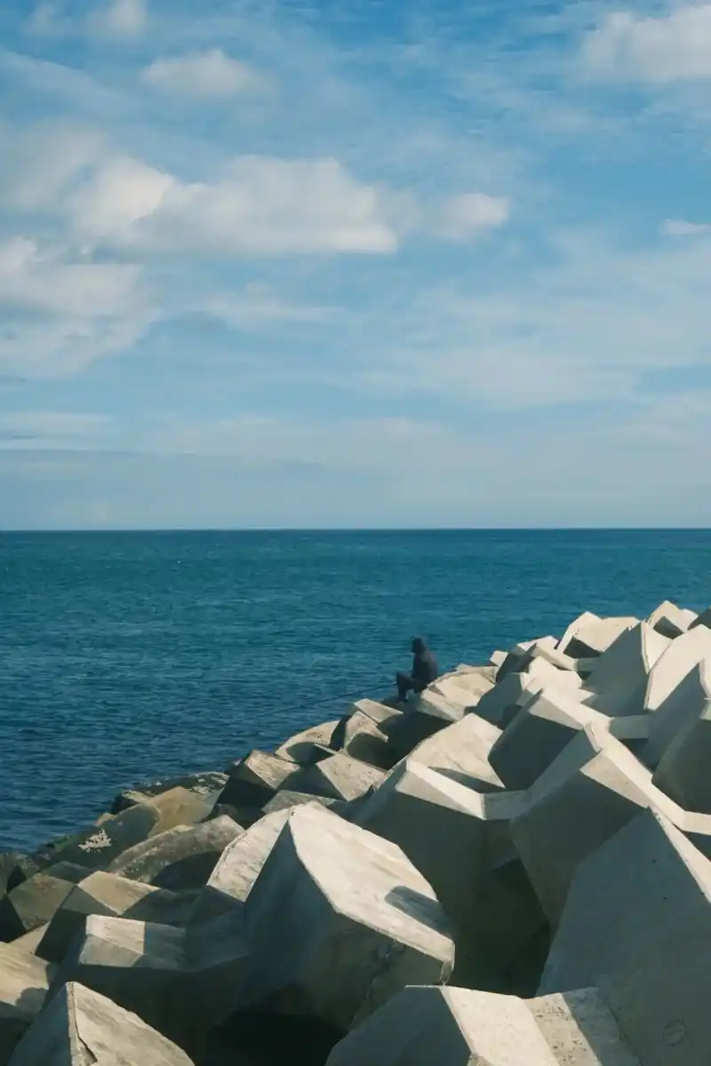 杂乱无章的记忆是我们海边漫步的日子.