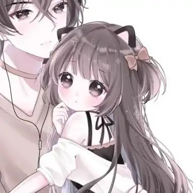 少女心情侣头像二次元动漫甜蜜
