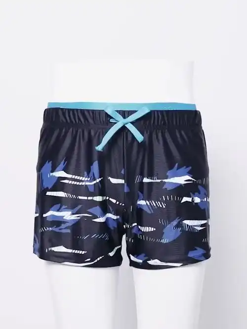 新款男士泳裤防尴尬平角游泳裤男宽松泳衣男泡温泉沙滩裤游泳套装