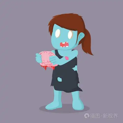 僵尸女孩控股大脑