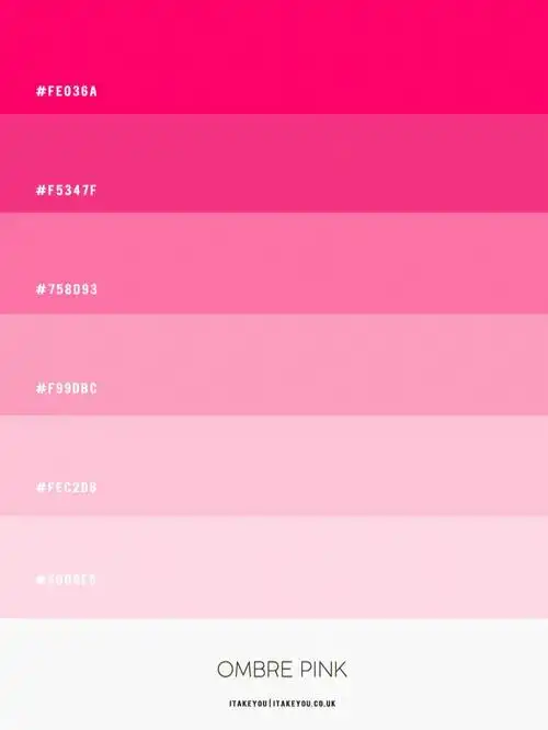 配色色卡粉色系配色方案