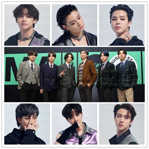 bts防弹少年团《mma》写真海报 金泰亨田征国 墙画墙贴宿舍贴画