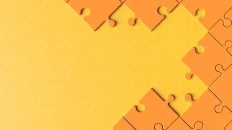 缺失的拼图板块纯色背景