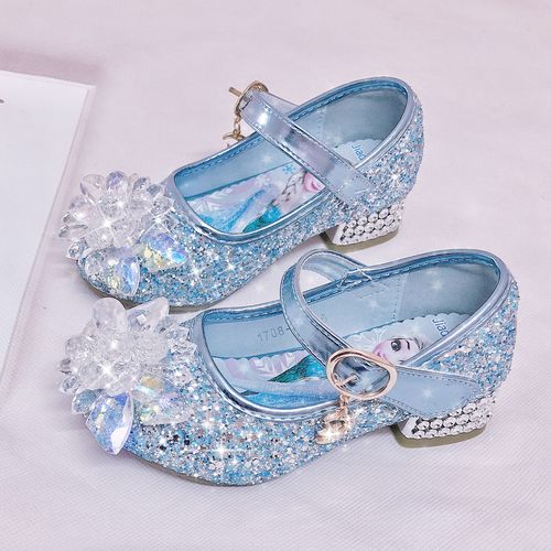 一折公主鞋高跟圆头