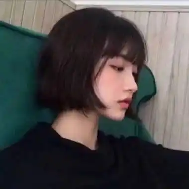 女生短发头像高冷侧脸图片 高清韩女侧脸短发头像图片 - 女生头像
