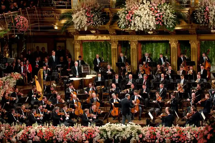 照片上的维也纳新年音乐会历年演出现场精彩图集257p