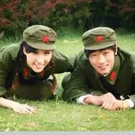 穿解放军服装的军人军嫂情侣qq头像图片
