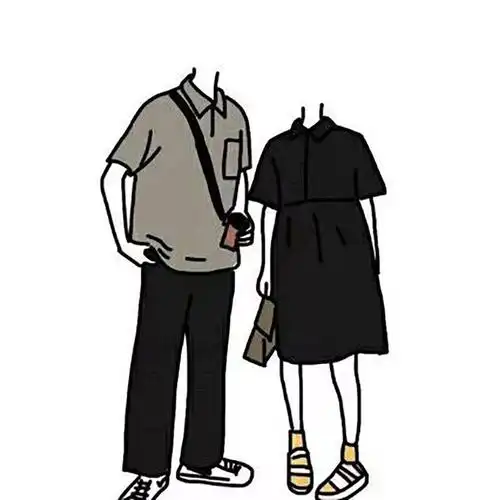 男生头像抖音热门情侣闺蜜基友抠图素材