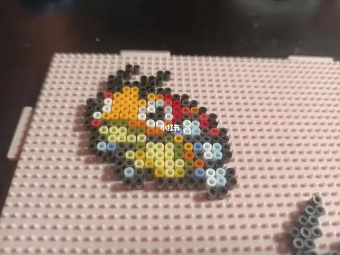 拼豆豆源@coco拼豆创意设计二代宝可梦之165芭瓢虫,166安瓢虫#拼拼豆