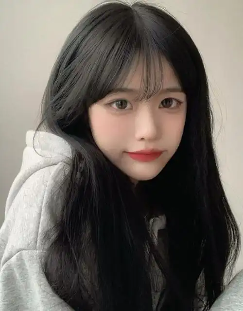 假发女长发全头套自然仿真长直发气质修脸网红空气刘海黑色假发套的的