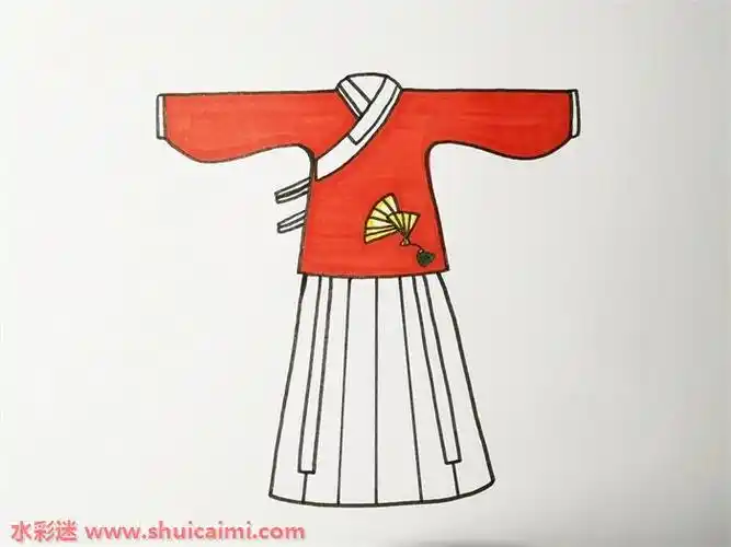 古风衣服怎么画古风衣服简笔画步骤