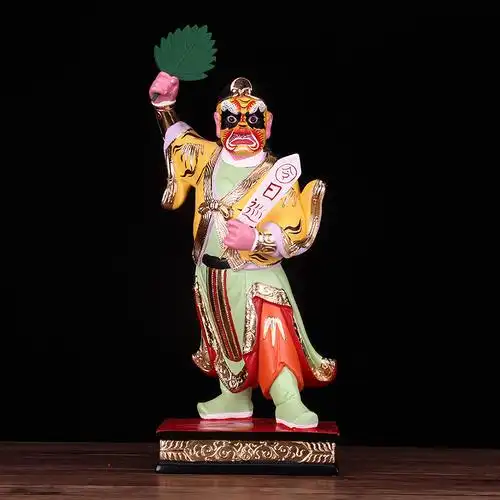 巡夜神像日夜巡游二使日夜游夜游神有神道教地府摆件