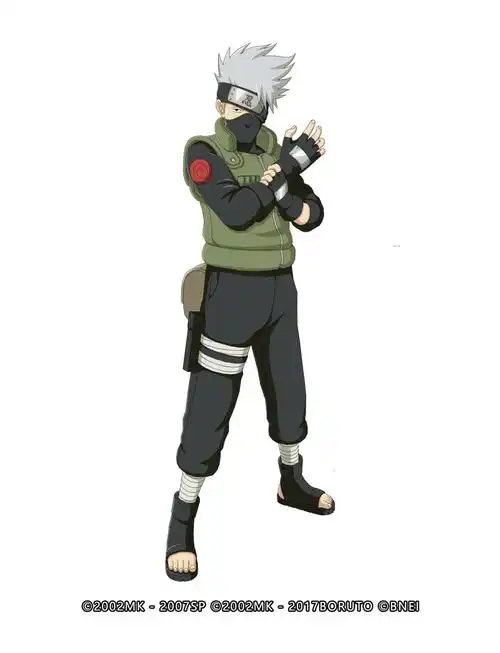 第四次忍界大战时期,在与白面具的对战中,卡卡西借助苦无与鸣人的螺旋