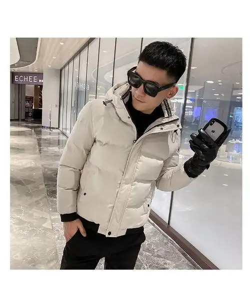 2019冬季新品20-30岁精神小伙青年棉衣男外套韩版时尚潮流修身连帽