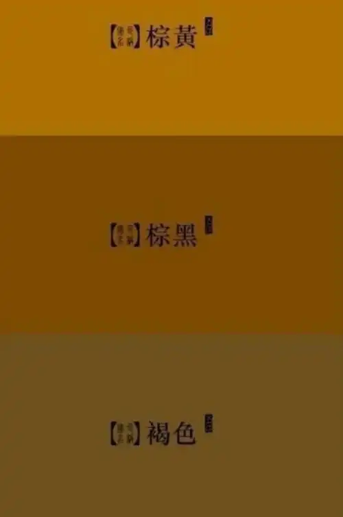 棕黄_棕黑_褐色