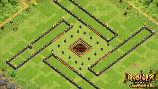 部落冲突10本风车冲杯阵 美观实用并存