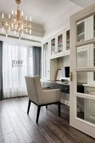 143㎡美式风格书房装修效果图
