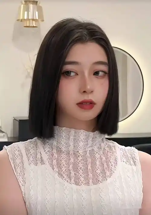 2023初春超a"一刀切"短发,真的爱了!_发型_多多_网络