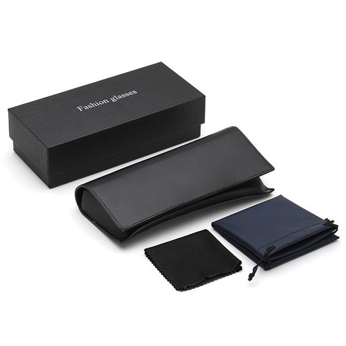 太阳镜盒子_新款吸铁石吸式眼镜盒 黑色男士盖子太阳镜 欧美外贸定制l