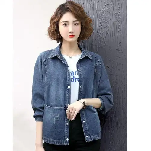 中老年女牛仔外套图片-海量高清中老年女牛仔外套图片大全 - 阿里巴巴