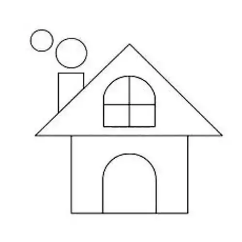 三角形房子简笔画