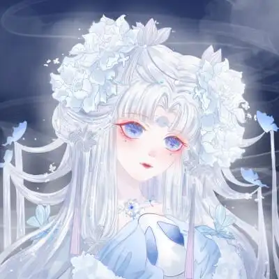 白色琉璃的梦境 浅色系女生头像,古风女头