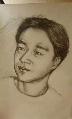 素描-临摹哥哥张国荣