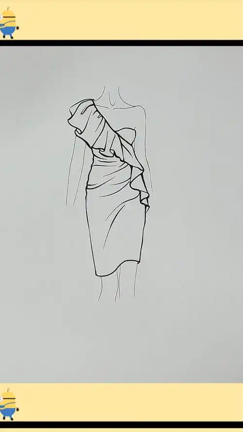 服装设计连衣裙款式图