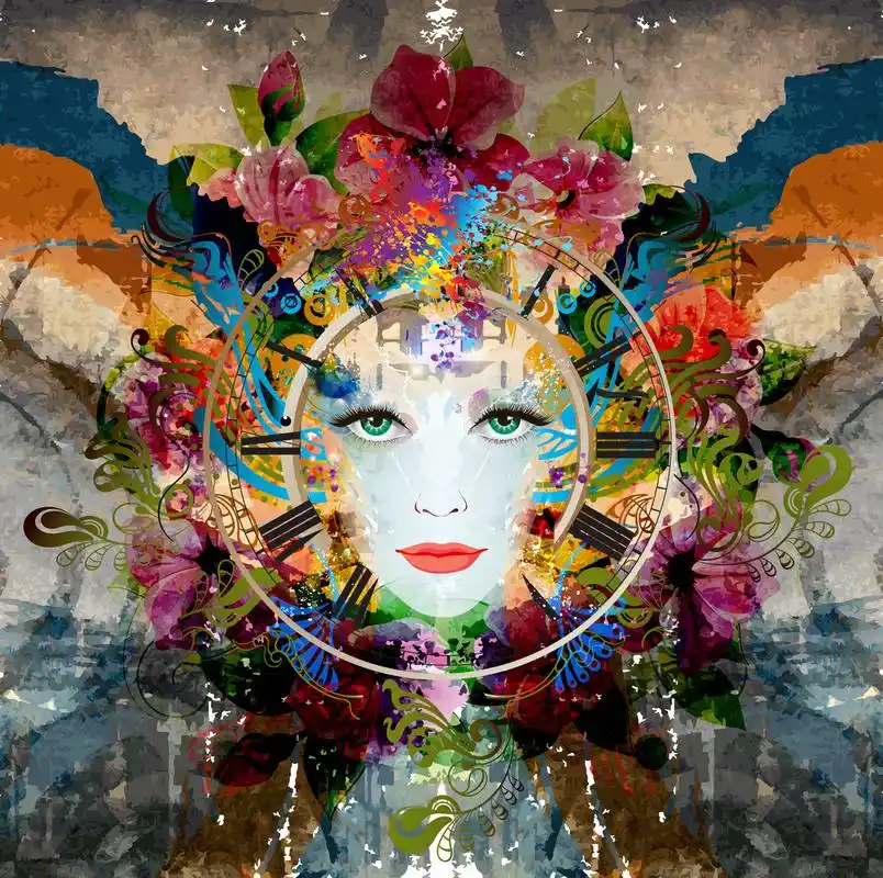 女人春天,女人春天抽象插图