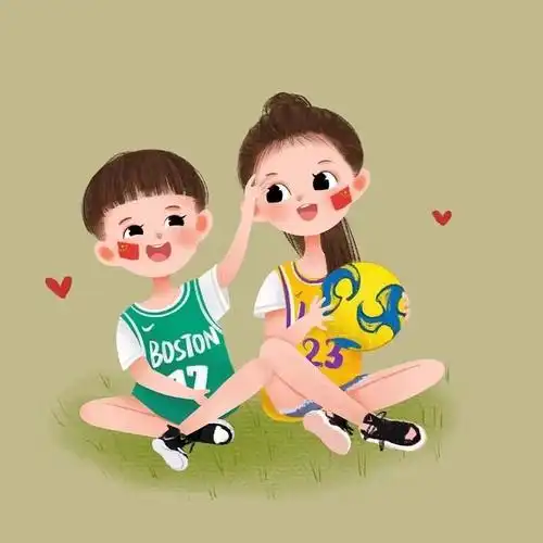 暖萌双人亲子头像