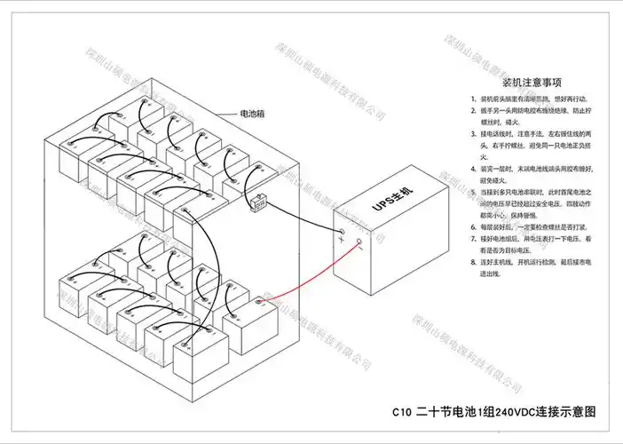 接线根据ups电源主机要求的电池组电压分了12v,24v,36v,72v,96v,192v