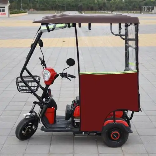 推拉棚电动三轮车车棚休闲小巴士透明遮雨篷全封闭挡风蓬防寒骑驰侠