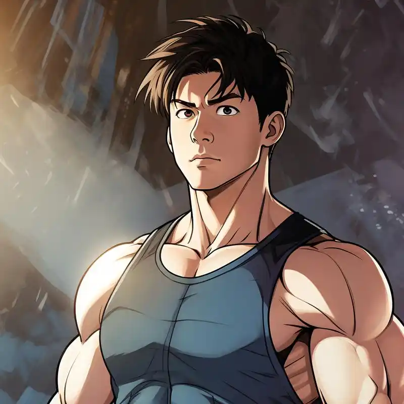 肌肉男健身头像,漫画风格超帅94 漫画风的肌肉男头像来啦!