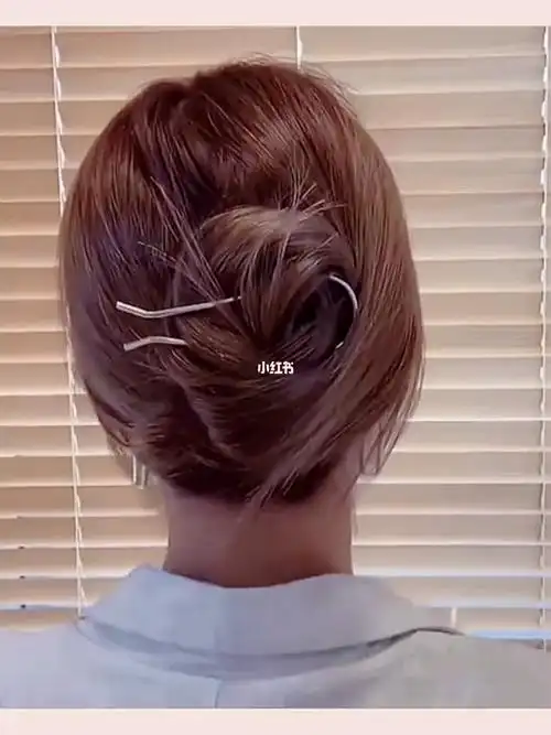 u型发簪盘发教程