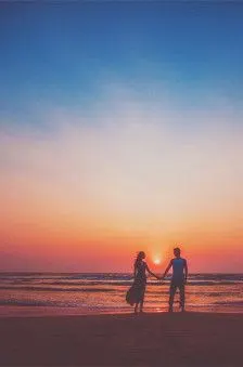 壁纸 手机 背景 iphone 爱情 情侣照 浪漫 夕阳 唯美 摄影 海边