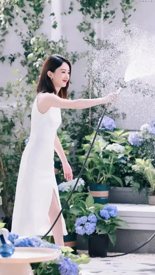赵丽颖白裙好温柔