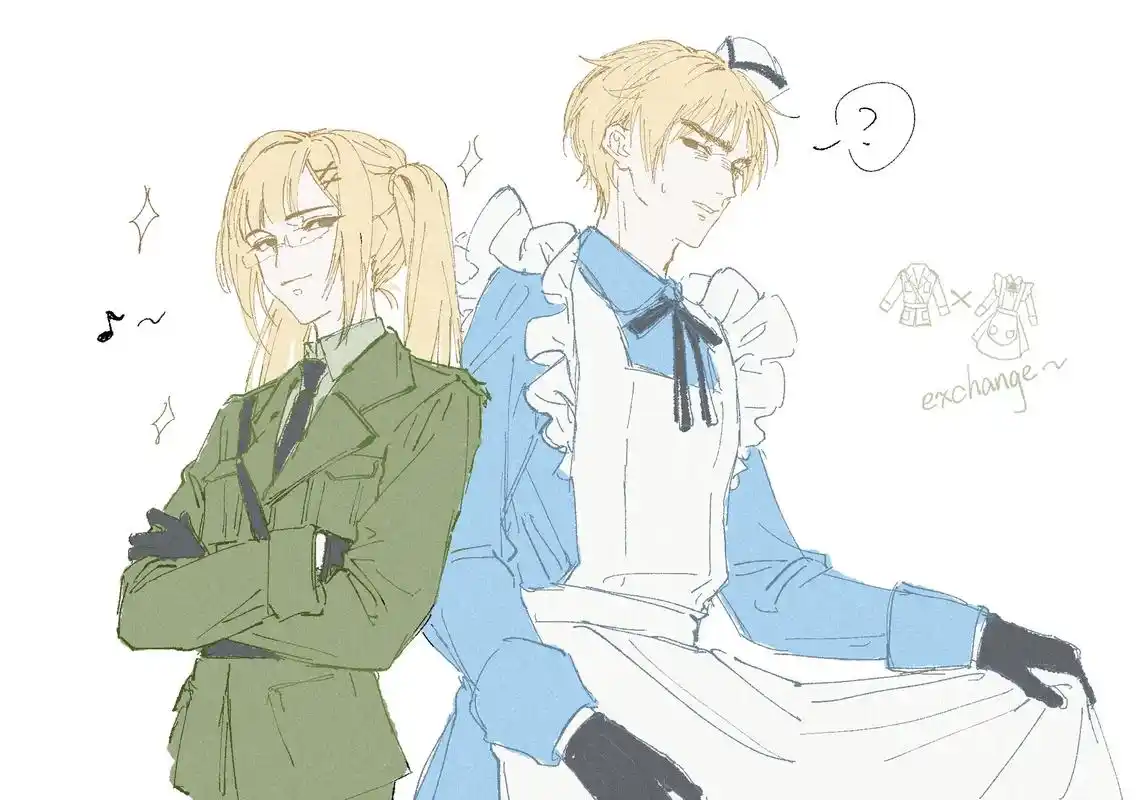 非常抱歉() #黑塔利亚 #aph #亚瑟柯克兰 #罗莎柯克 - 抖音