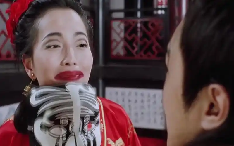 "没想到石榴姐的造型是自己做出来的,甚至都抢了星爷的风头"