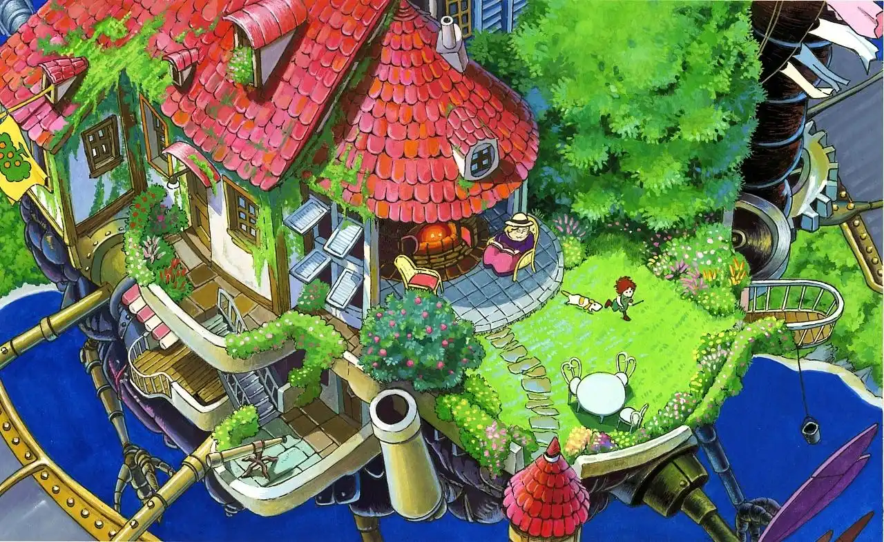 宫崎骏动画场景水彩画,精选美图