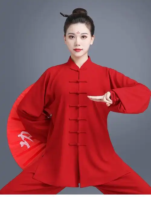 山人运动太极服女夏装透气款高端女式太极服春秋新款太极拳服比赛服装
