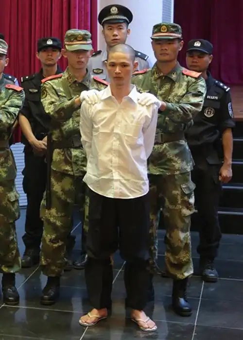 4名毒贩被执行枪决镜头前留下的最后一句话(组图)